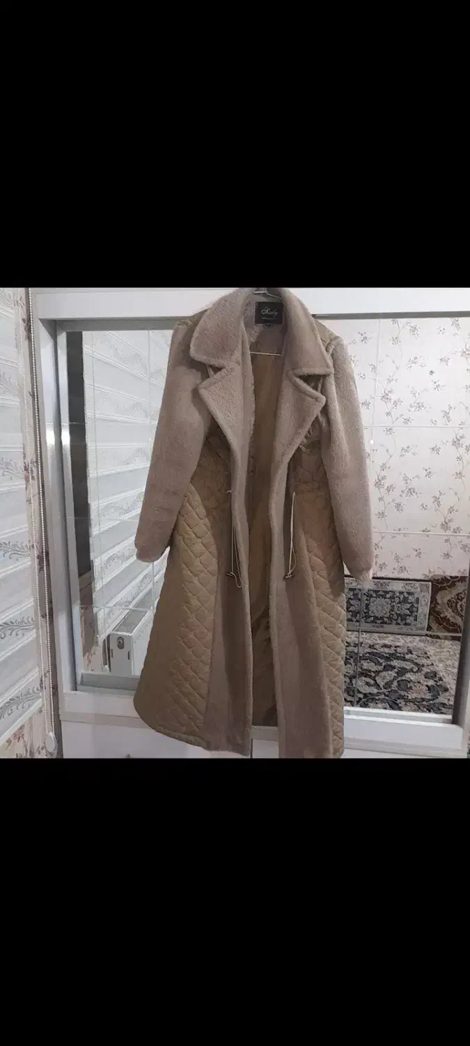 پالتو شیک نسکافه ای سایز ۴۸|لباس|قروه, |دیوار