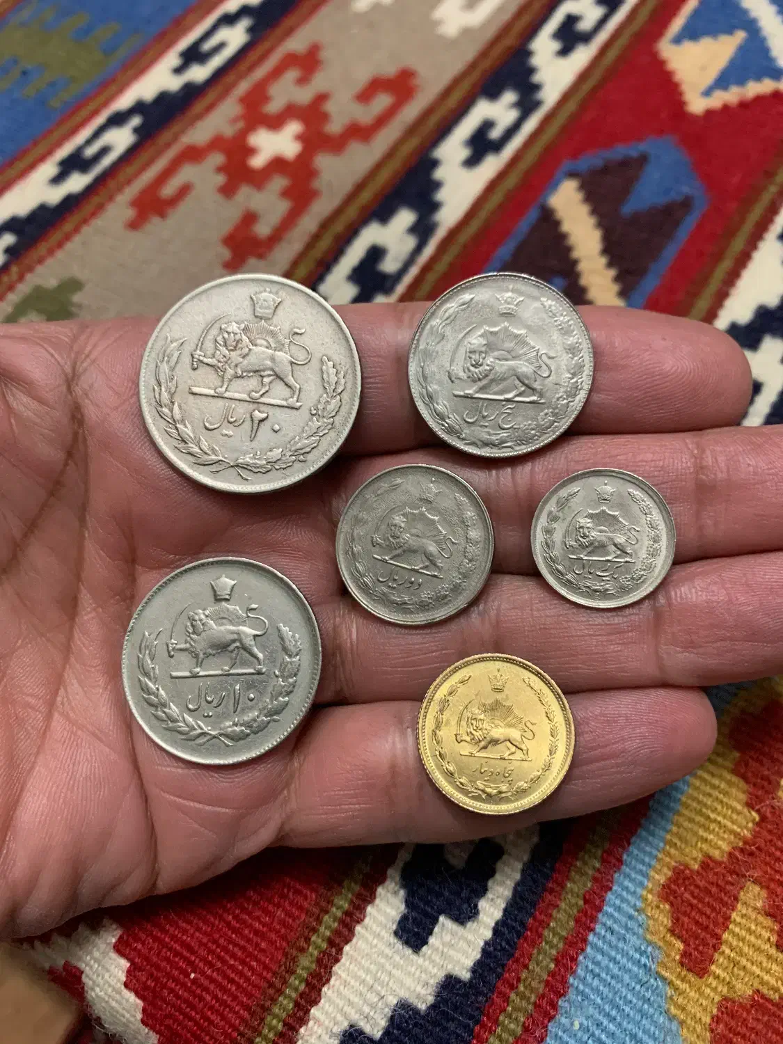 ست ۶ عددی سکه پهلوی دوم|کلکسیون سکه، تمبر، اسکناس|شیراز, پارک آزادی|دیوار