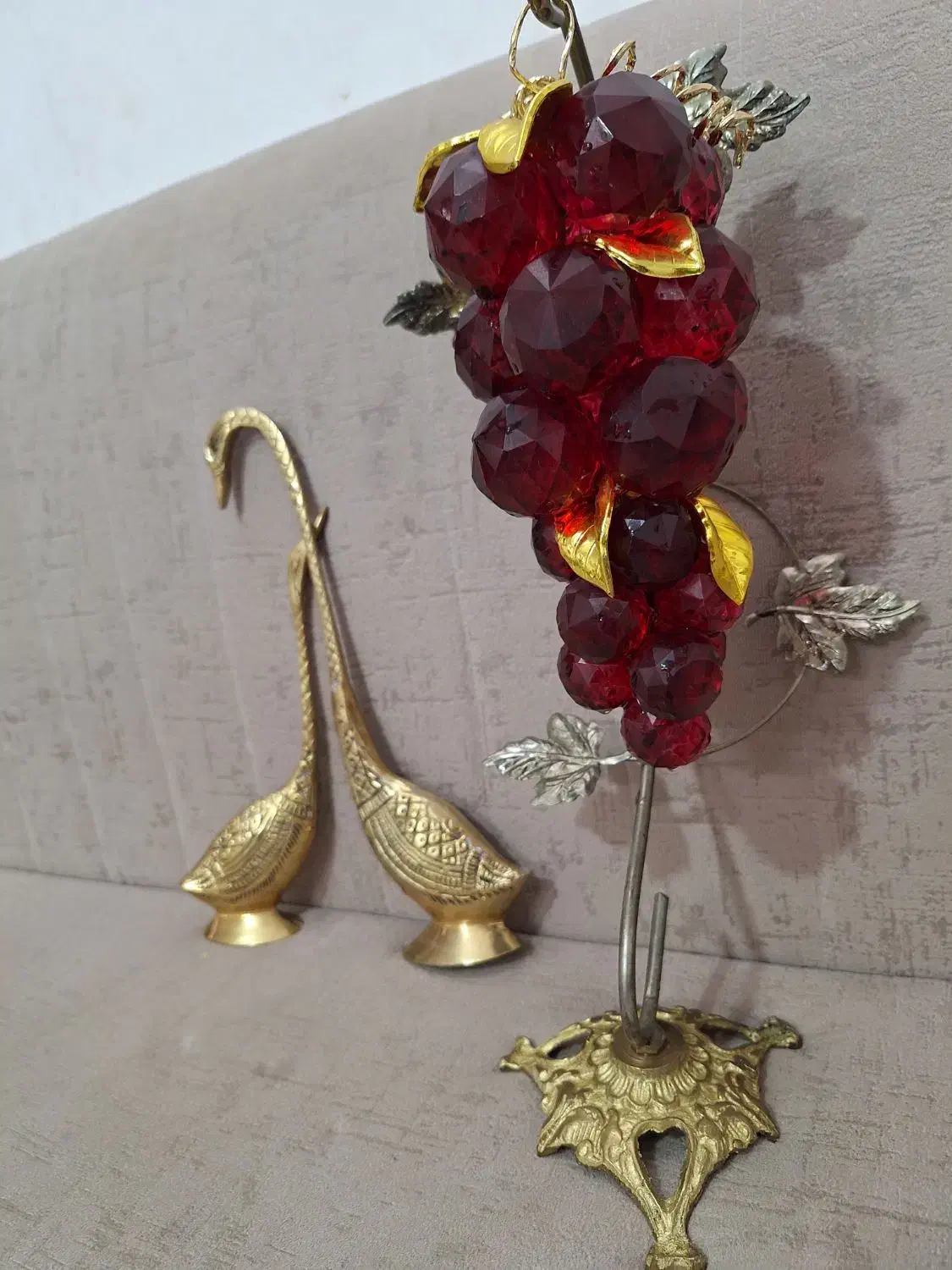 انگور برنجی قو تزینی|مجسمه، تندیس، ماکت|بروجرد, |دیوار