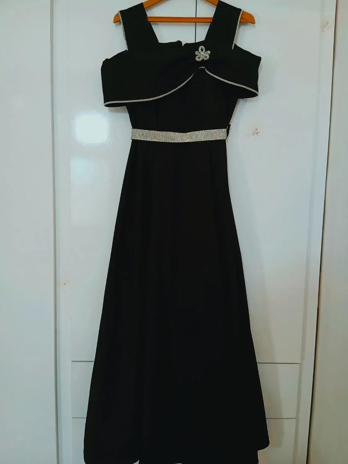 لباس مجلسی مشکی ساتن|لباس|قاسمآباد (خواف), |دیوار