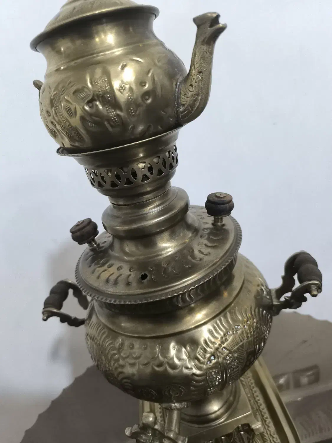 میز وسماور برنز|صنایع دستی و سایر لوازم تزئینی|بروجرد, |دیوار