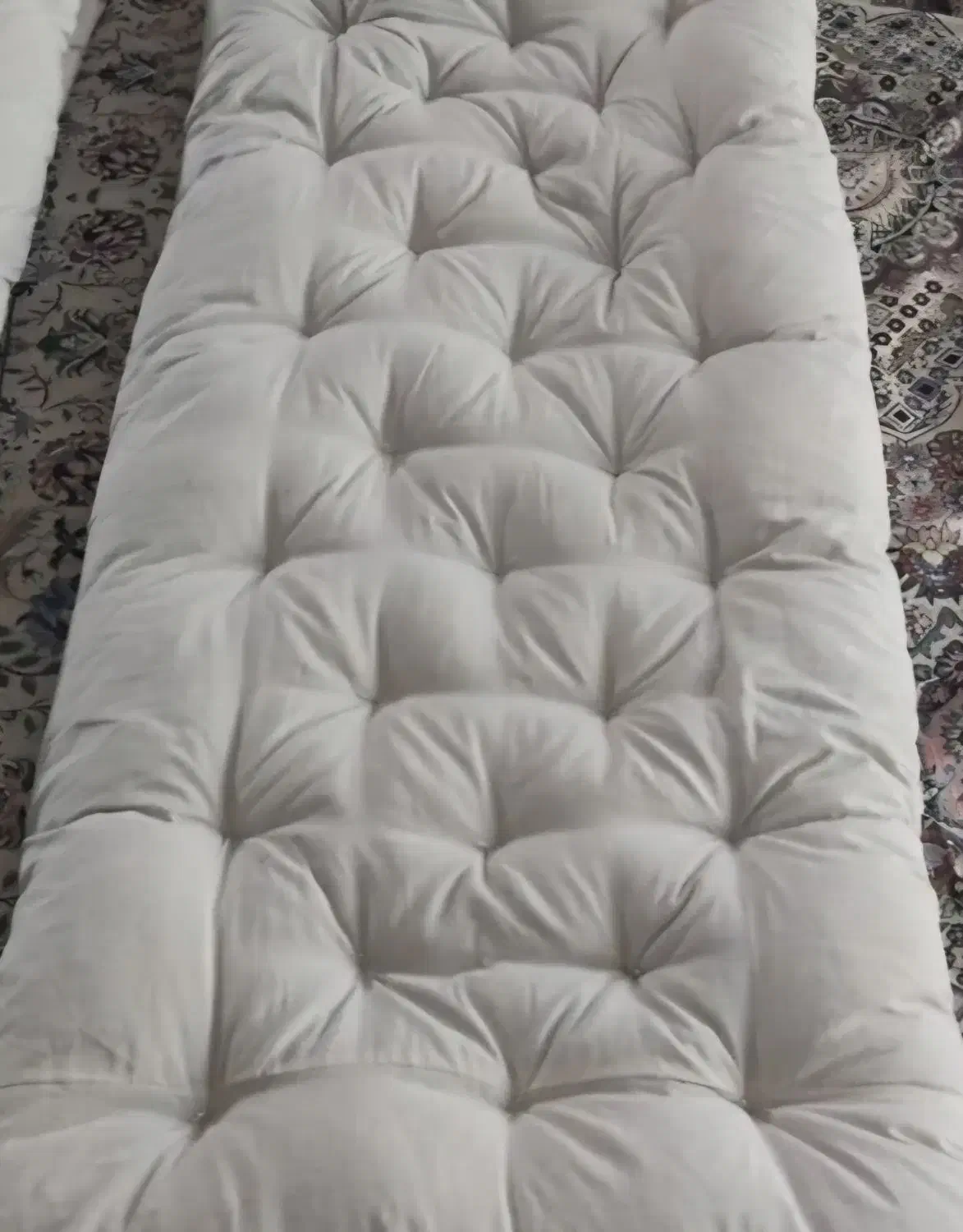 تشک تک نفری پشم سفید گوسفند|تشک تختخواب|شاهین دژ, |دیوار