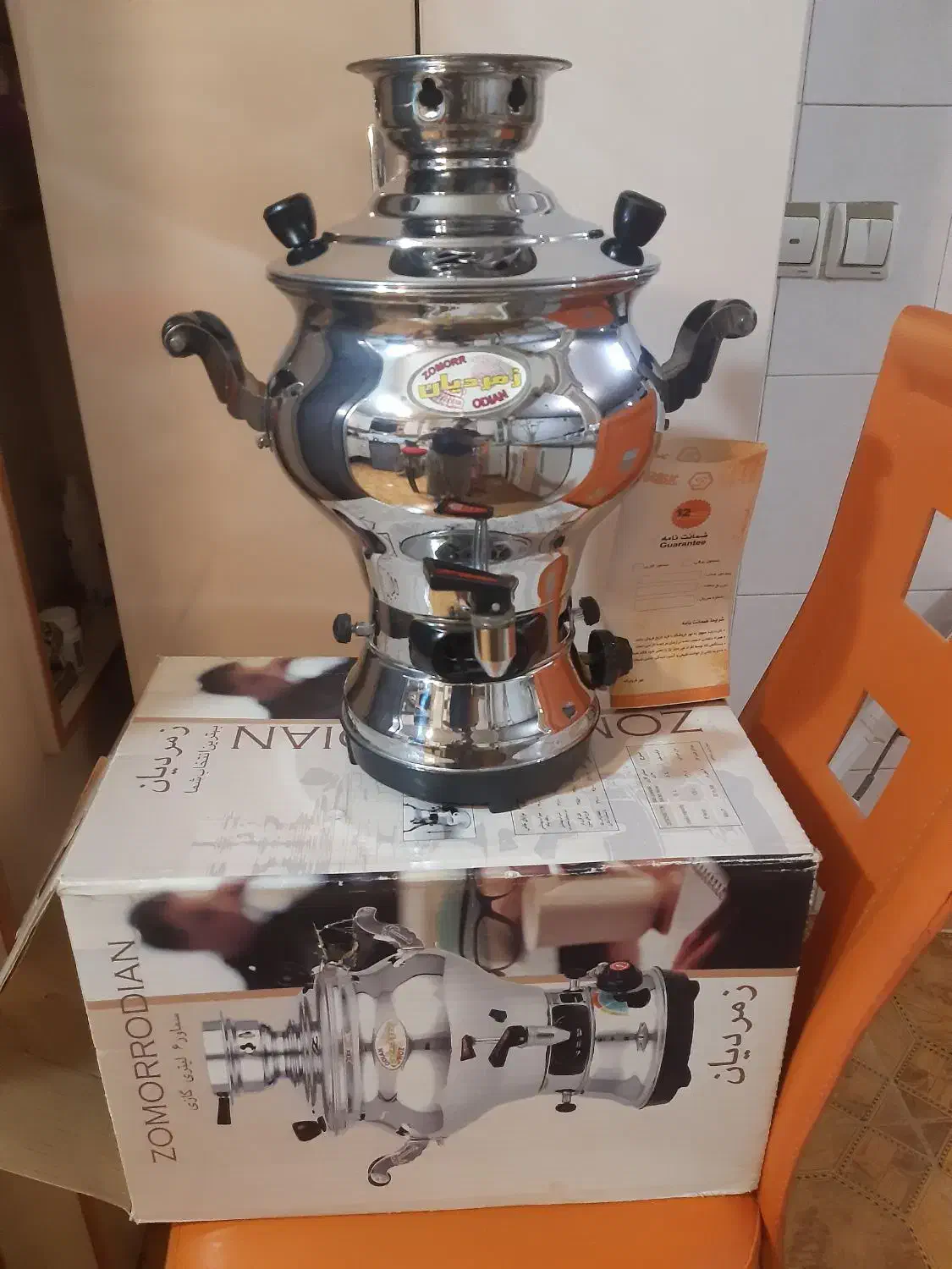 سماور ۶ لیتری گازی زمردیان|سماور، چایساز، قهوهساز|اردبیل, |دیوار