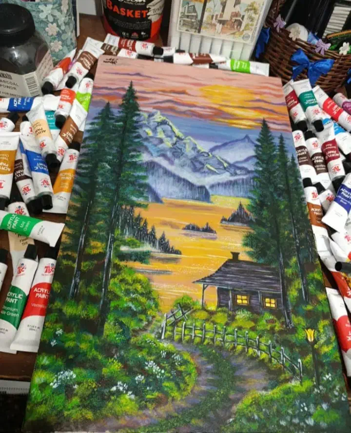 طراحی سیاه قلم ،مدادرنگی،رنگ روغن|خدمات آموزشی|گنبد کاووس, |دیوار