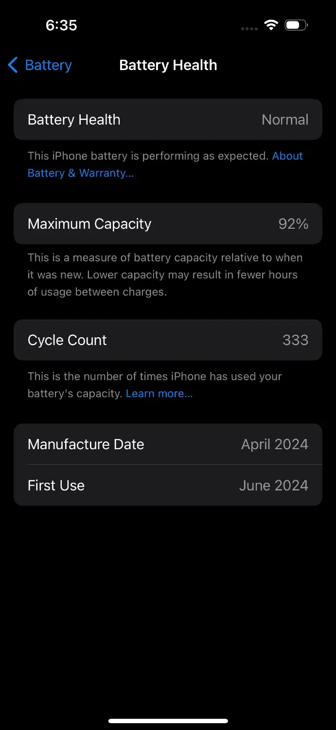 آیفون 15 در حد نو بدون خط و خش|موبایل|ری, هاشمآباد|دیوار