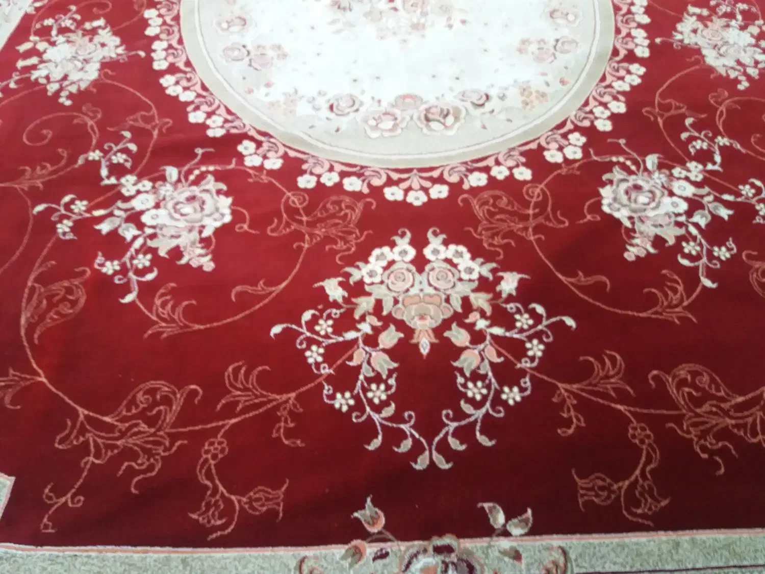 یک جفت فرش ۱۲متری زرشکی سالم و شسته شده|فرش|قزوین, |دیوار