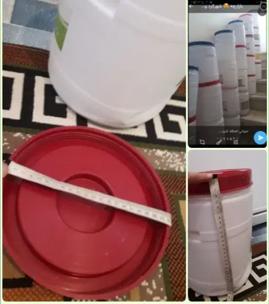 سطل|ظروف نگهدارنده، پلاستیکی، یک‌بارمصرف|شهرکرد, |دیوار