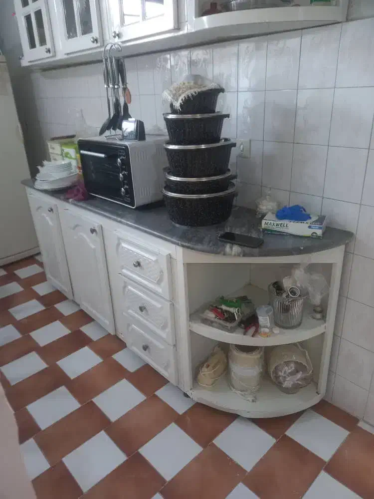 کابینت فلزی باسینک وآب چکان وسنگهای روی کابینت|مصالح و تجهیزات ساختمان|ارومیه, |دیوار