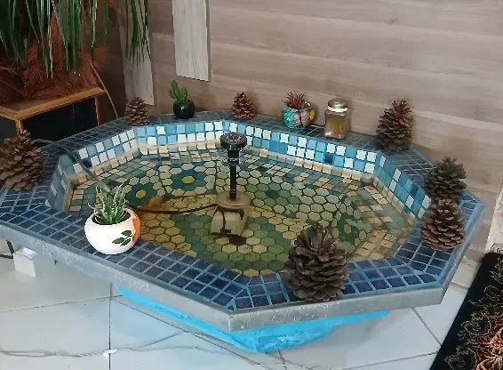 حوض|گل و گیاه طبیعی|مشهد, صیاد شیرازی|دیوار