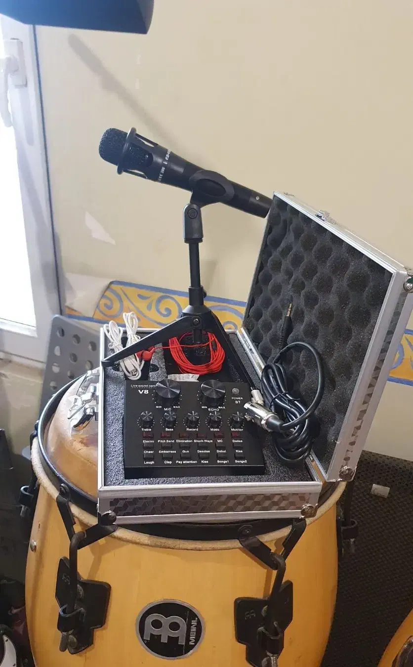 میکروفن ،کارت صدا و تمامی اتصالات در یک پکیج|آلات موسیقی|اهواز, کیانپارس |دیوار