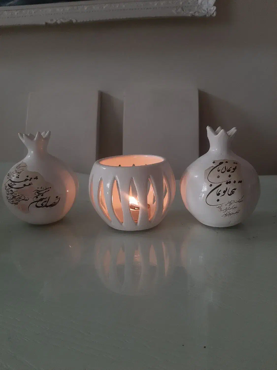 مناسب یلدا ..جاشمعی ودکوری های دست ساز وخوشگل|مجسمه، تندیس، ماکت|تهران, حشمتیه|دیوار