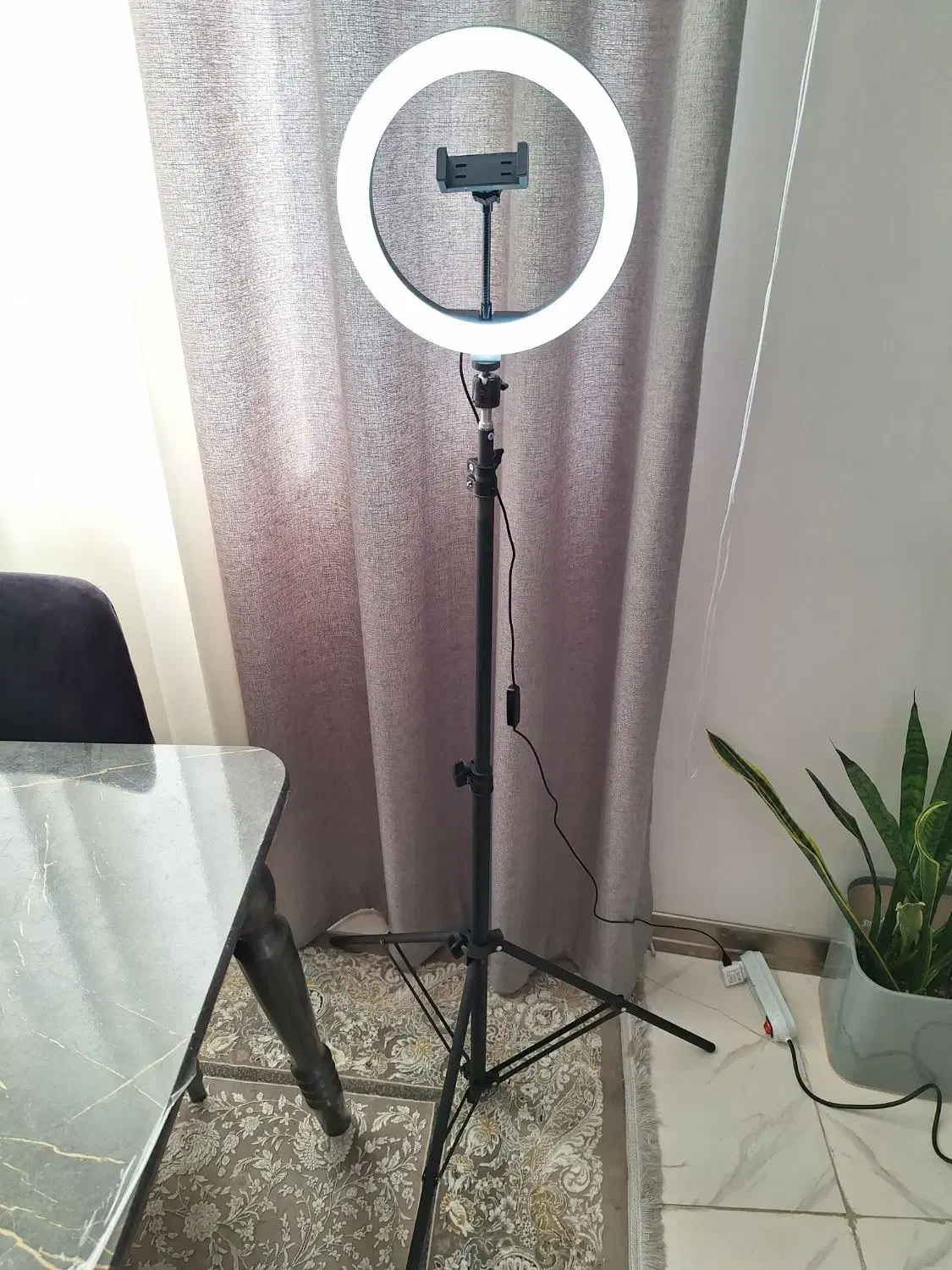 رینگلایت به همراه پایه دونیم متری|دوربین عکاسی و فیلم‌برداری|شهریار, شهریار|دیوار