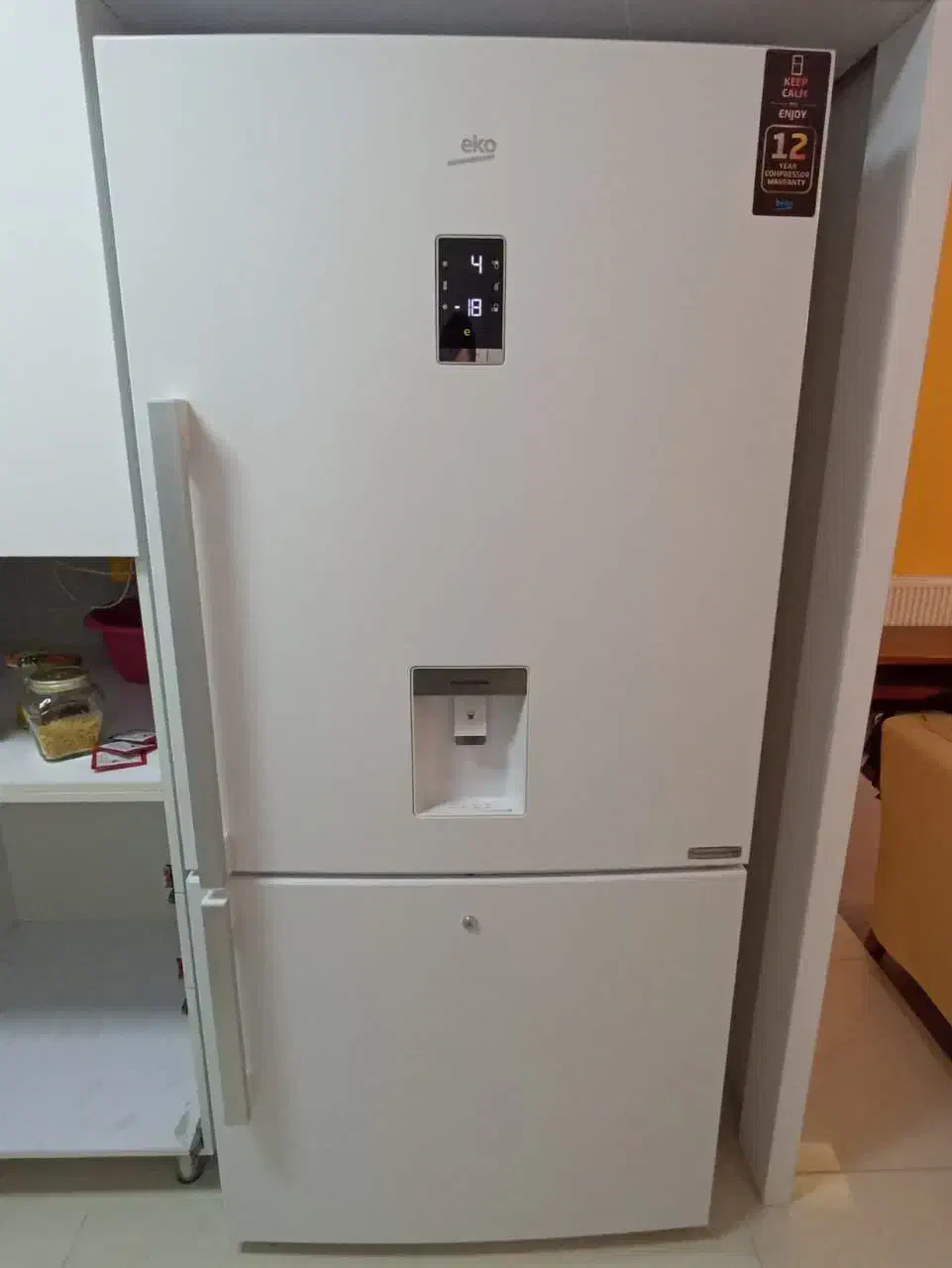 یخچال فریزر بکو CN163223DE عرض 84 سفید چرم|یخچال و فریزر|خوی, |دیوار