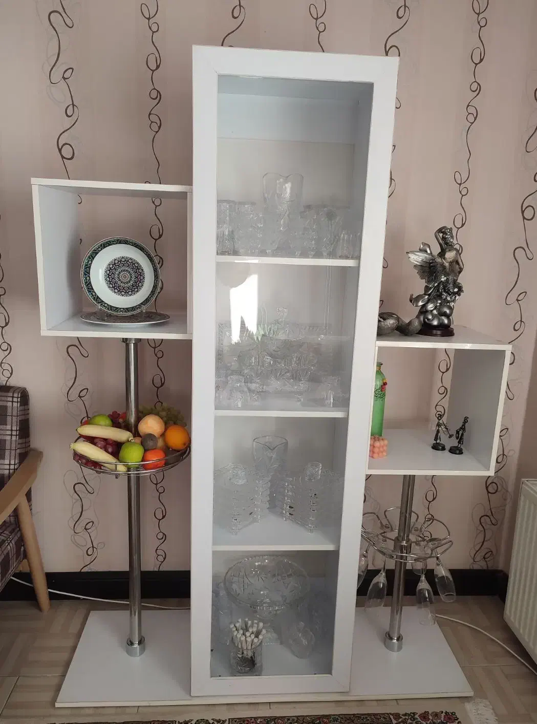 بوفه چوبی|بوفه، ویترین، کنسول|محمدشهر, شهرک پیام (مهرالبرز)|دیوار