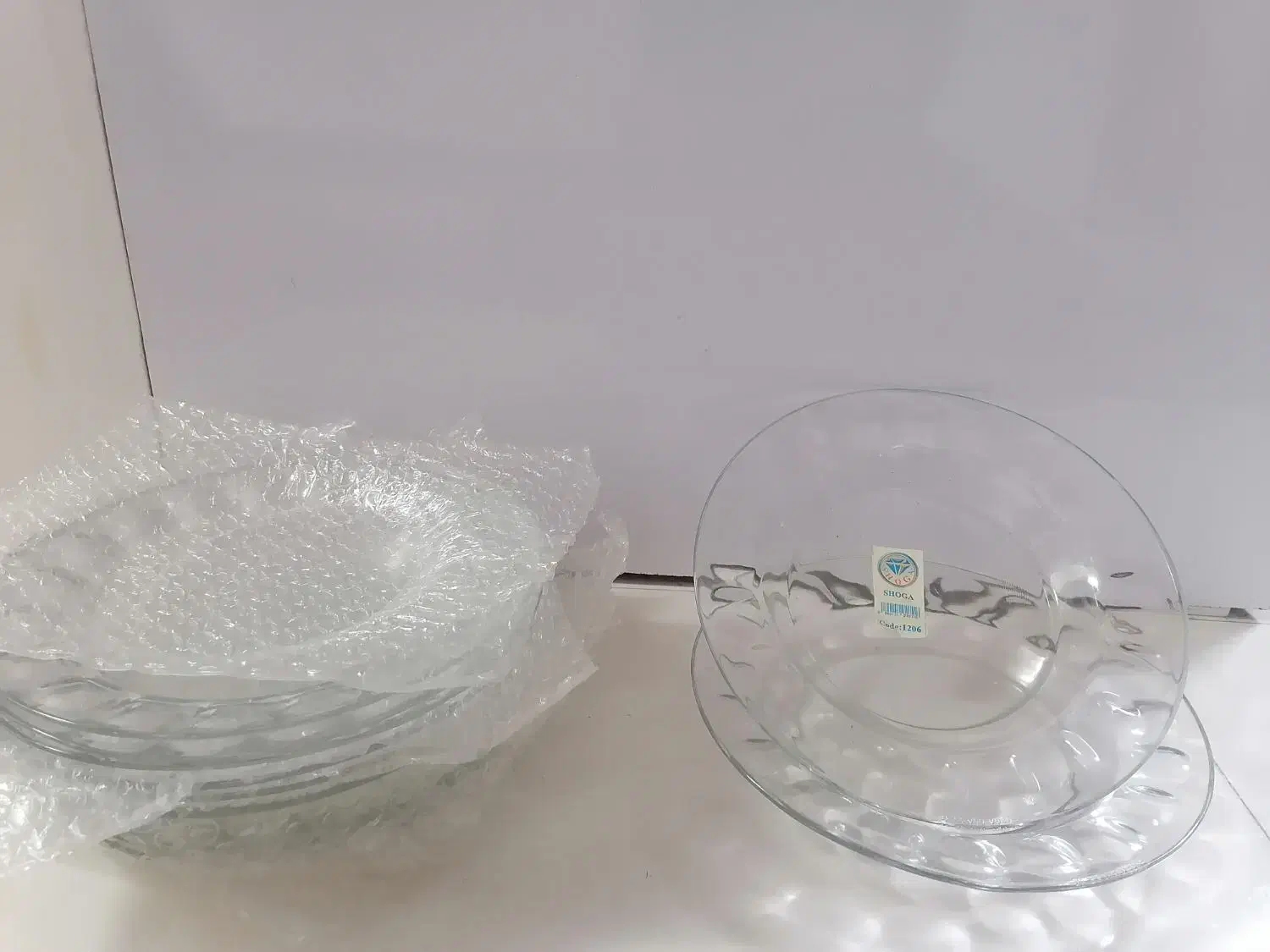 دو دست بشقاب شیشه ای|ظروف سرو و پذیرایی|مشهد, امامیه (شهرک غرب)|دیوار