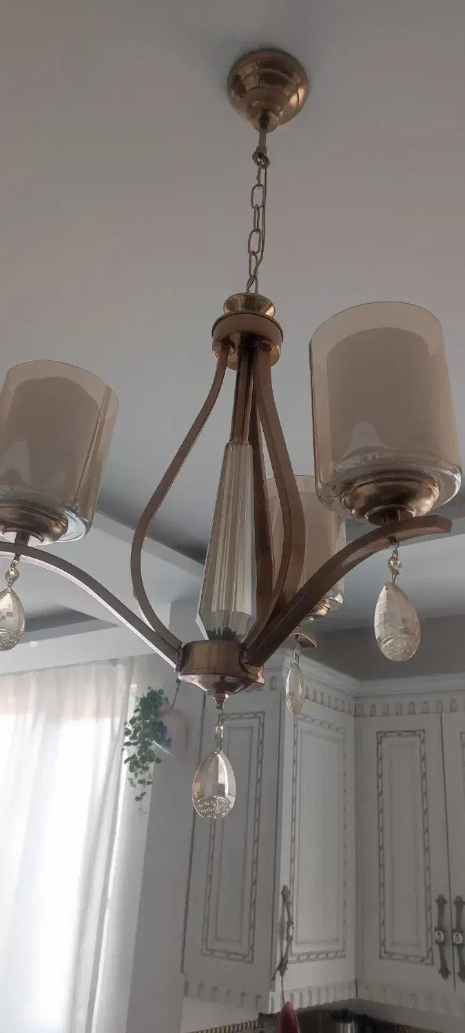 لوستر سه شاخه|لوستر و چراغ آویز|مشهد, شفا|دیوار