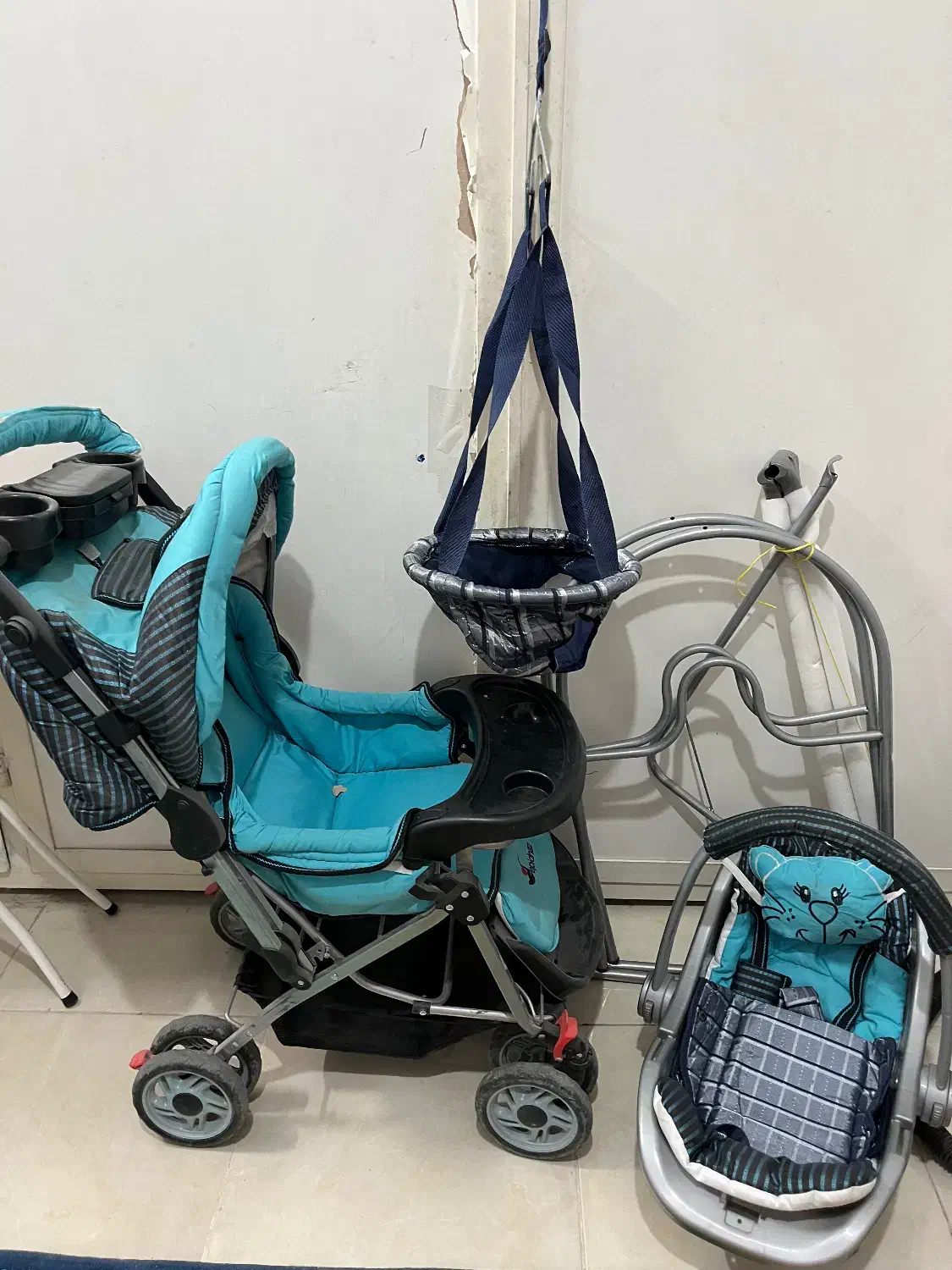 کالسکه کریر تخت گهواره ای آغوشی و تاب آویزی|کالسکه و لوازم جانبی|جهرم, |دیوار