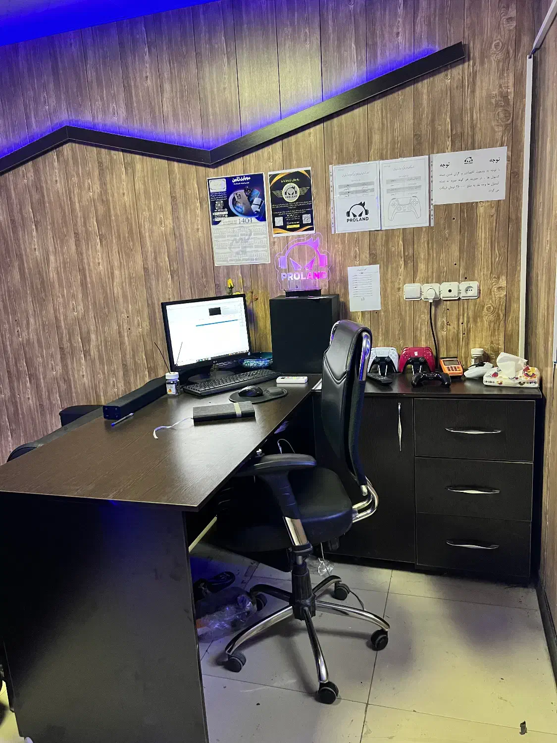 میز اداری دو تکه|میز تحریر و کامپیوتر|بافق, |دیوار