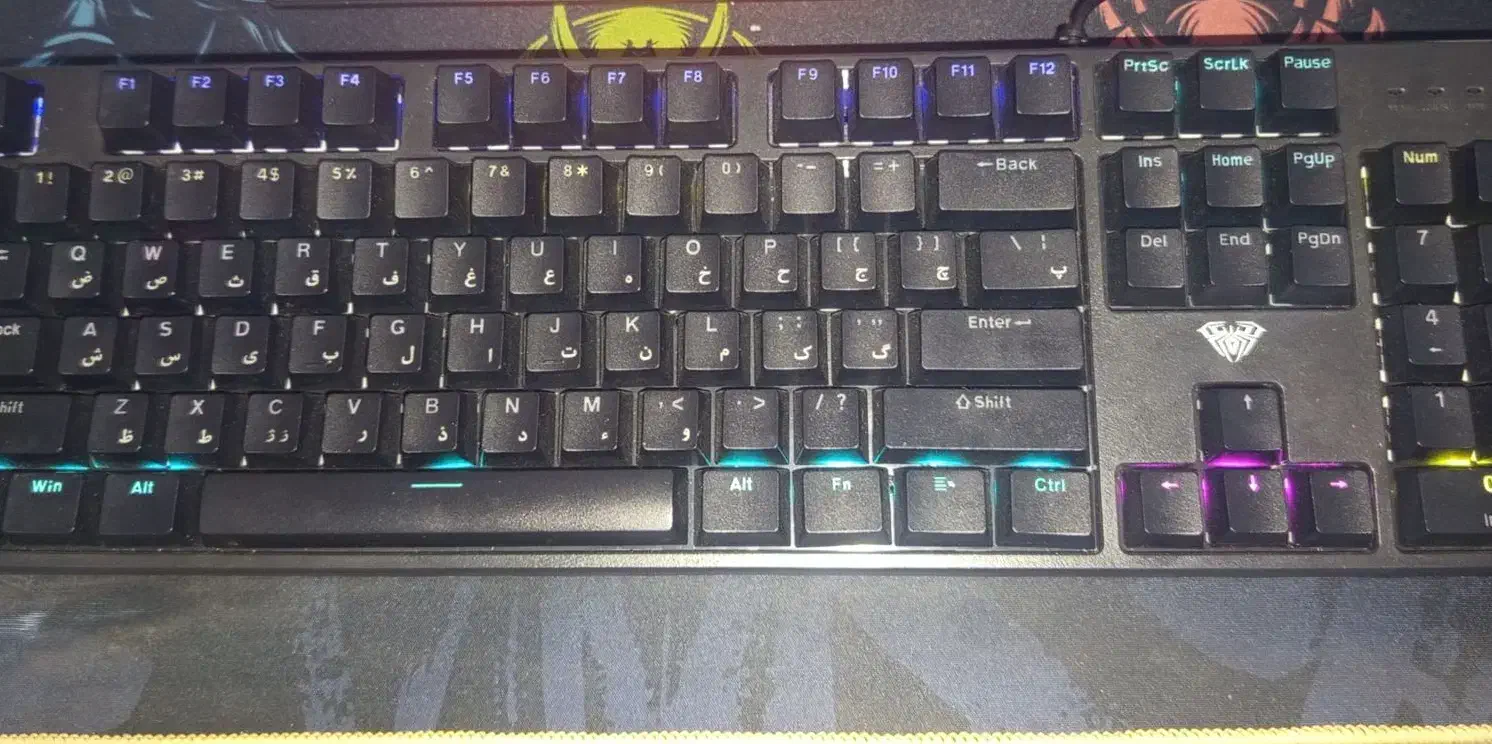 کیبورد مکانیکال مدل aula|قطعات و لوازم جانبی رایانه|اهواز, اسلام آباد شرقی|دیوار