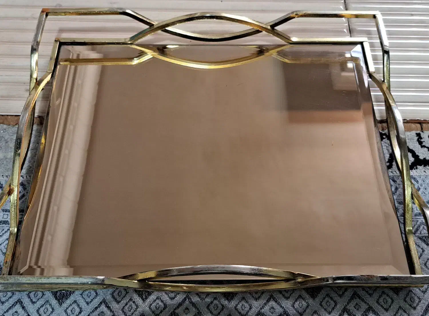 سینی کف آینه ای|ظروف سرو و پذیرایی|خرمدره, |دیوار