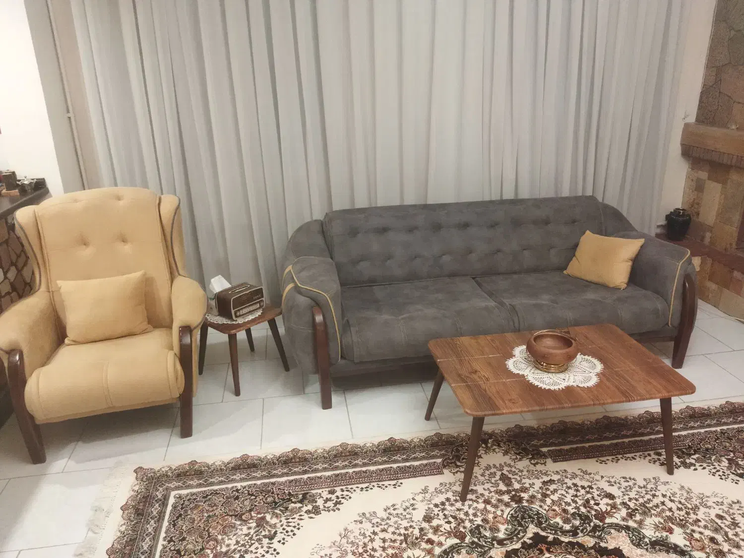 مبل چستر 8 نفره تخت خواب شو تمیز بدون خط و خش|مبلمان خانگی و میز عسلی|کرج, شهرک بهارستان|دیوار