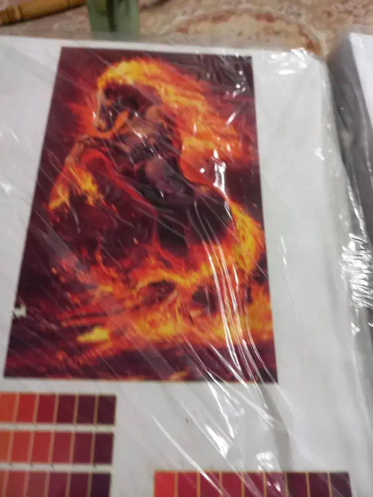 نقشه و نخ اسب در آتش و بوسه بر آهو|تابلو فرش|قائمشهر, |دیوار