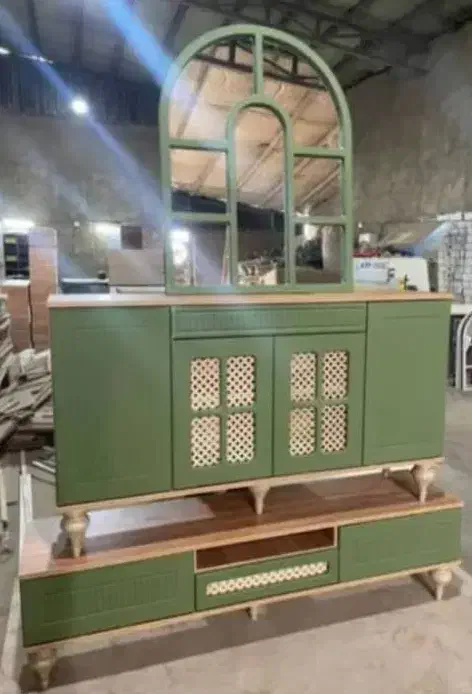 آینه کنسول 4درب حصیرخور|بوفه، ویترین، کنسول|تهران, صاحب الزمان|دیوار