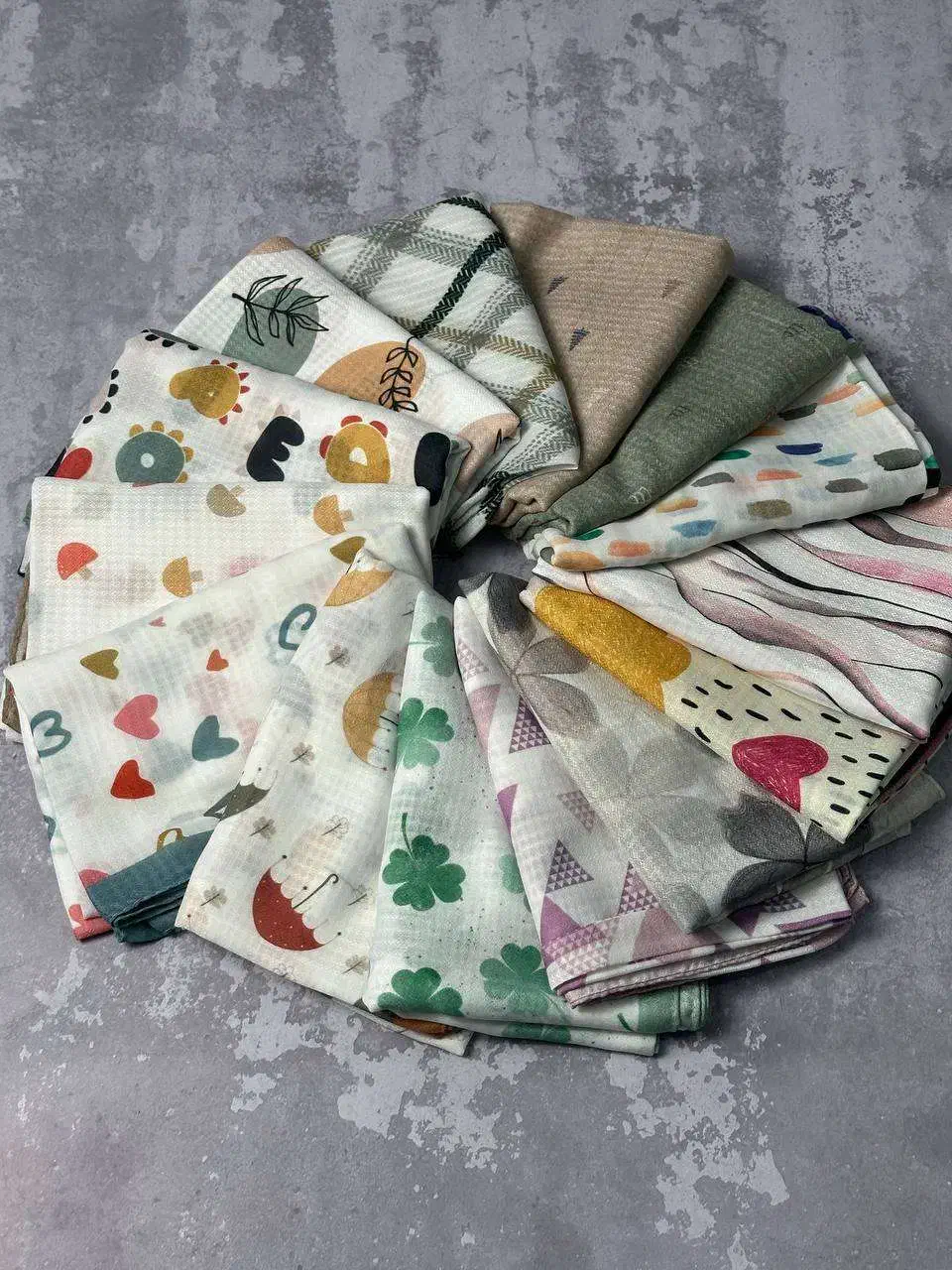 شال نخی دخترانه با میکس طرح بندی|لباس|ورامین, ورامین|دیوار