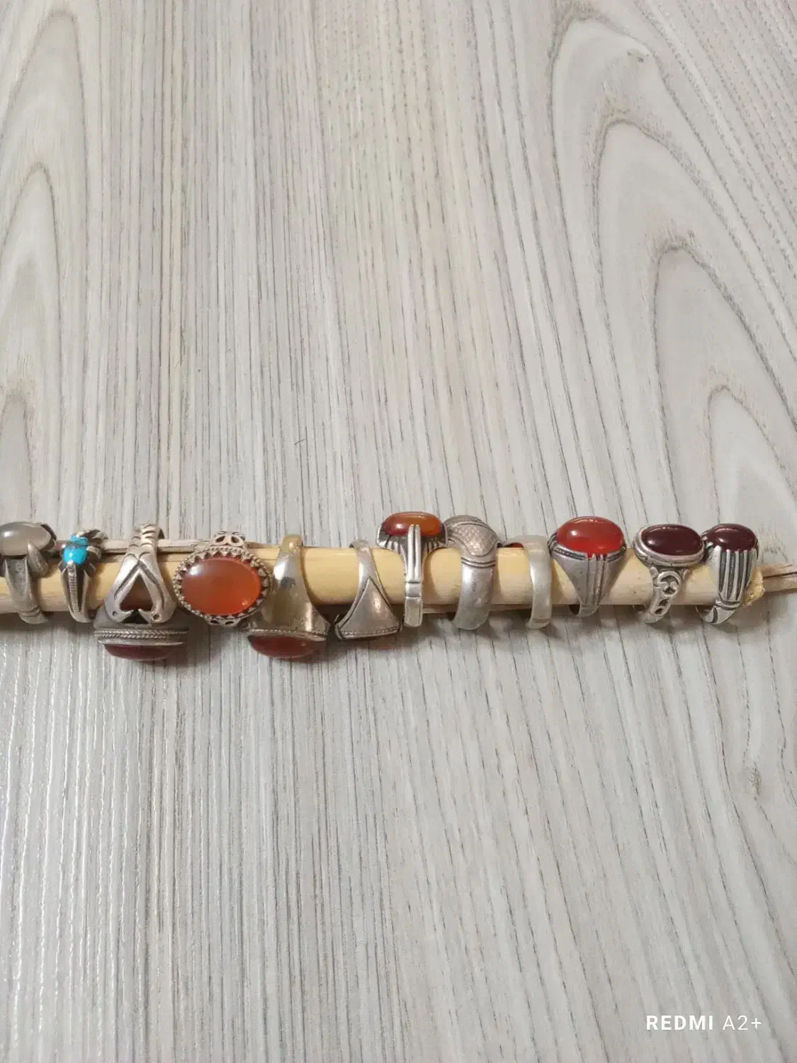 تعداد یازده عدد انگشتر نقره عقیق|جواهرات|سمنان, |دیوار