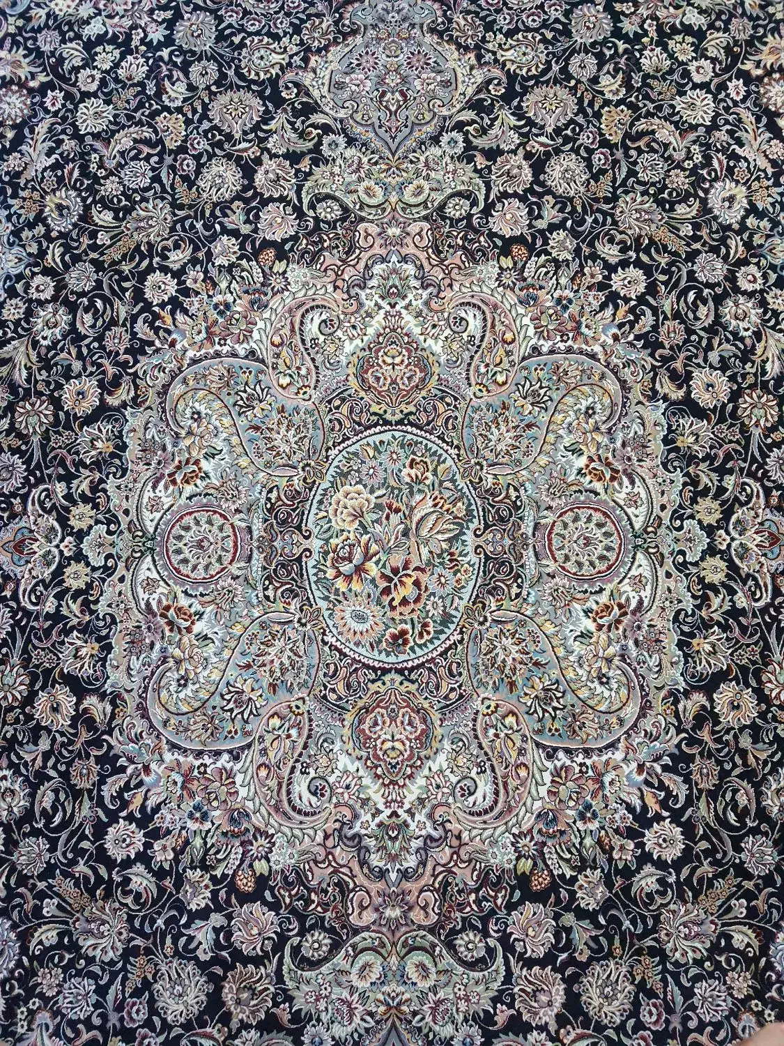 فرش ۹ متری  زمرد مشهد تراکم فوق العاده بالا|فرش|جویبار, |دیوار