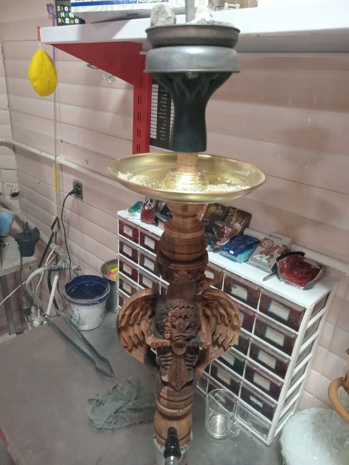 قلیان چوبی خاص|کلکسیون و سرگرمی|خوی, |دیوار