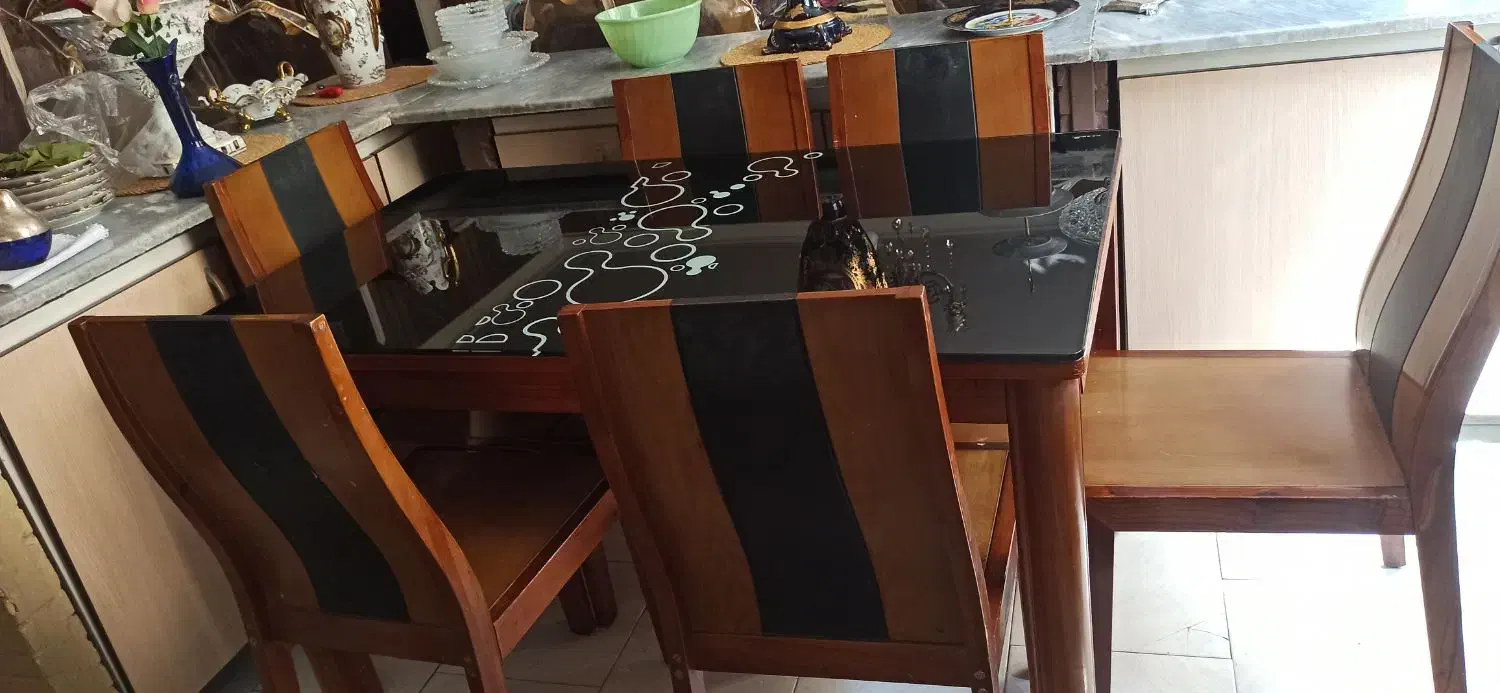 میز نهارخوری ۶نفره|میز و صندلی غذاخوری|فردیس, قریشی|دیوار