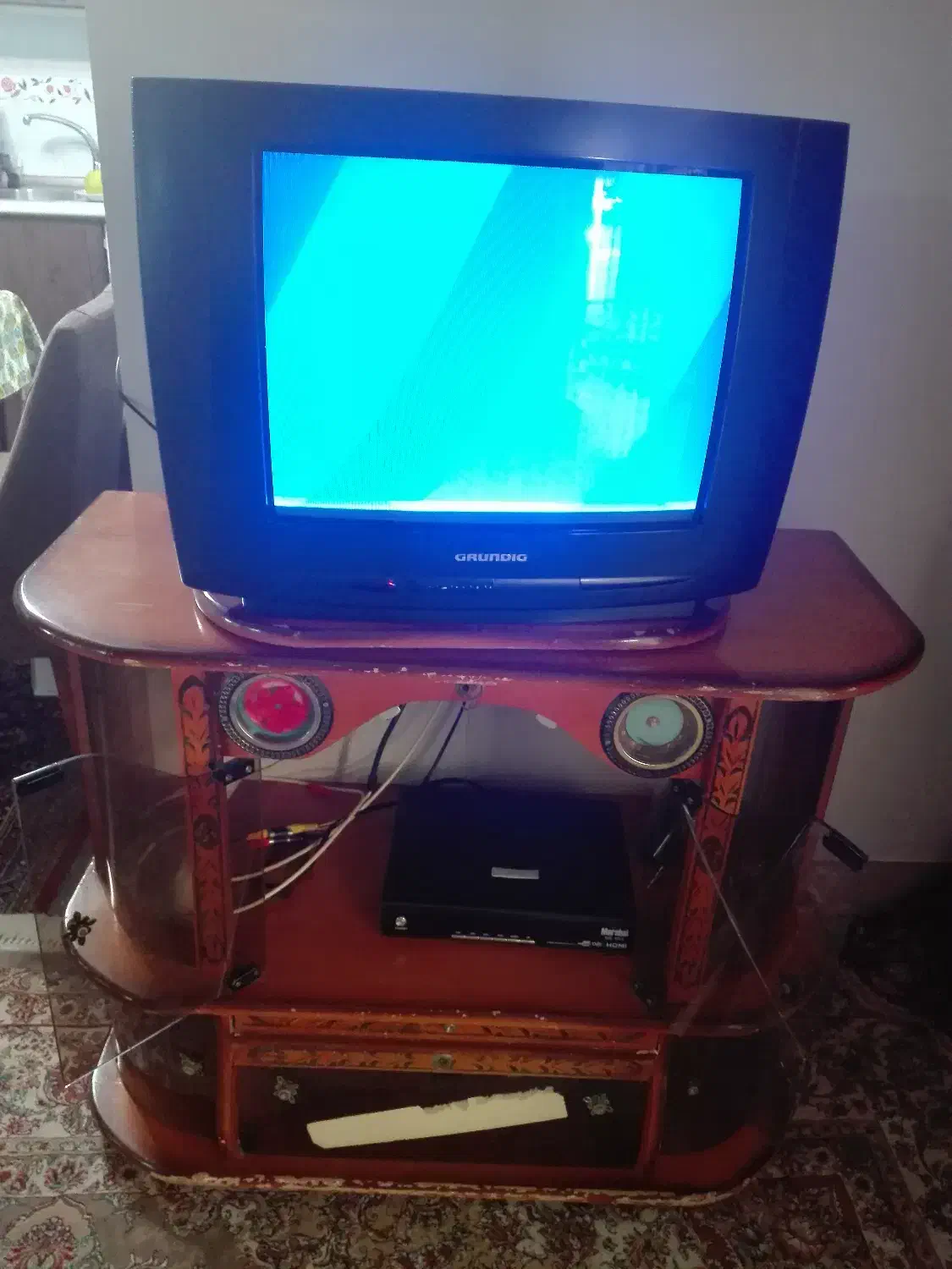 تلویزیون قدیمی21-ست تاپ باکس مارشال-میز تلویزیون|تلویزیون و پروژکتور|بابل, |دیوار