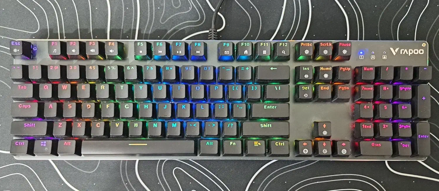 کیبورد گیمینگ رپو rapoo v520rgb|قطعات و لوازم جانبی رایانه|تهران, آبشار|دیوار