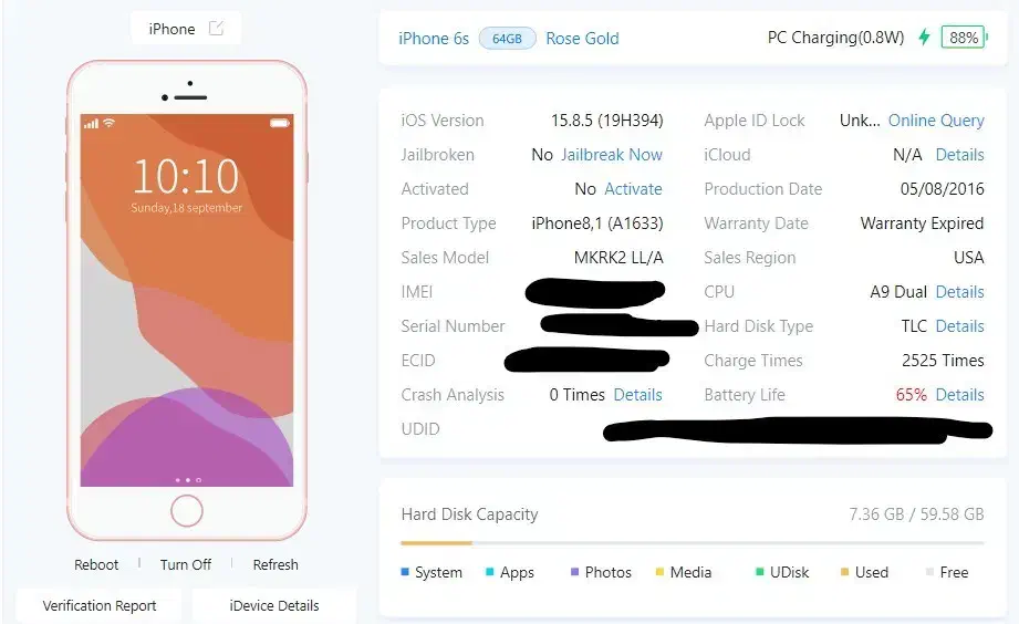 اپل iPhone 6s|موبایل|تهران, سهروردی|دیوار