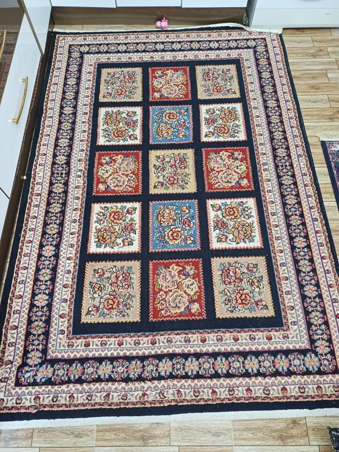 فرش آشپزخانه یا اتاق خواب طرح خشتی و کناره|فرش|قم, کاسه گران|دیوار