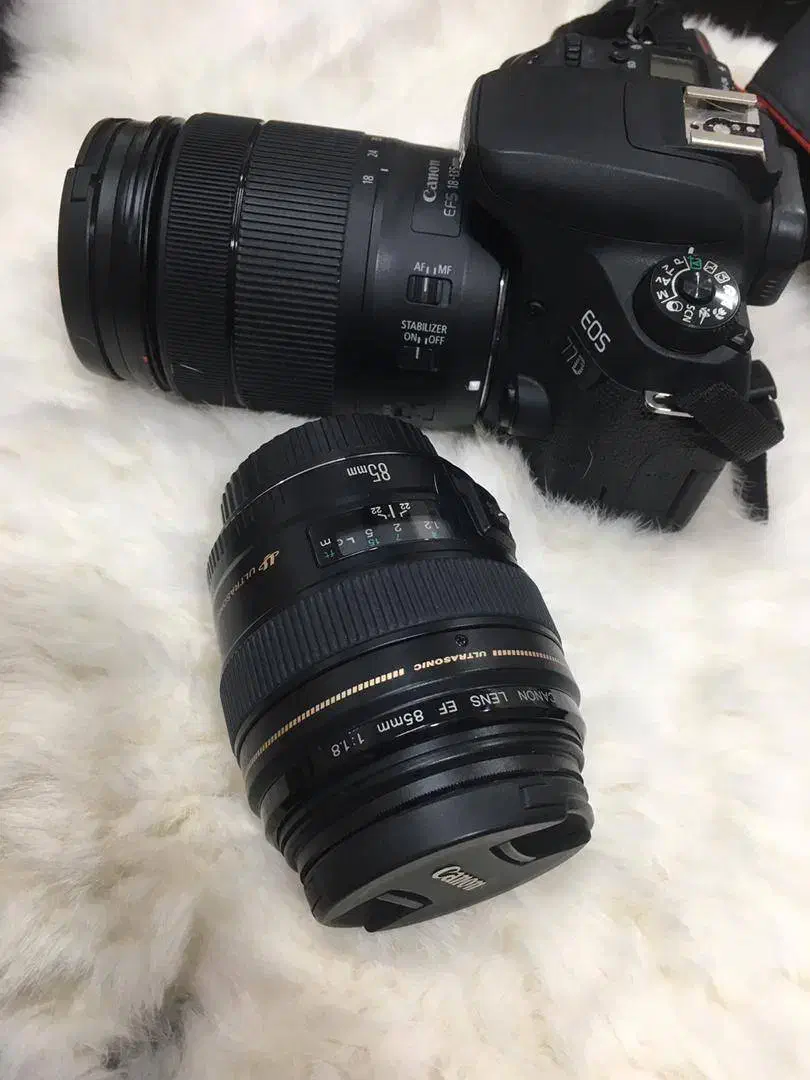 دوربین n7713-18  و لنز canon 85 f.8 fix|دوربین عکاسی و فیلم‌برداری|زاهدان, |دیوار