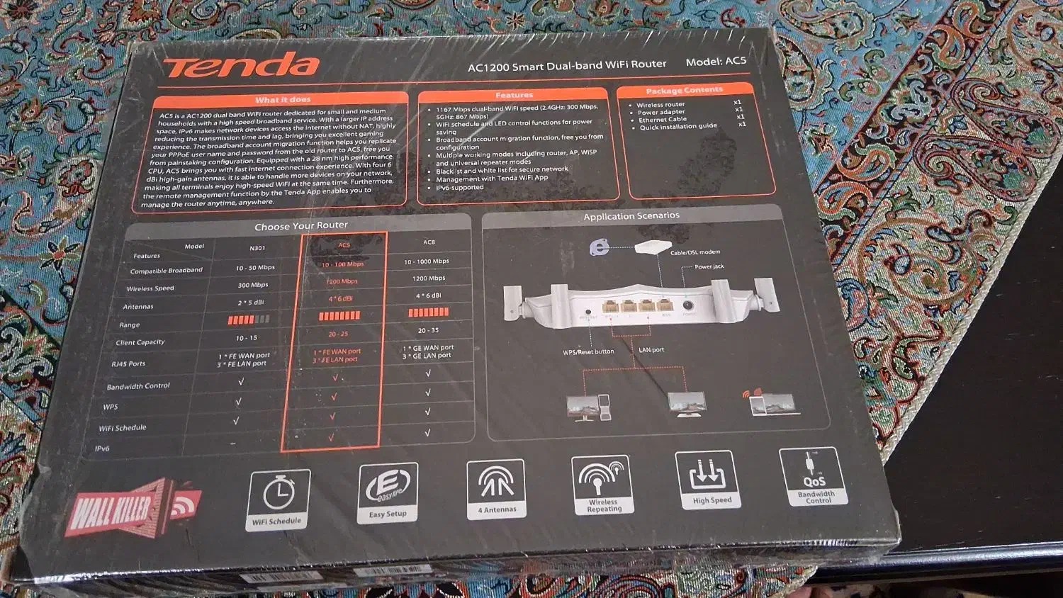 روتر تندا مدل AC1200|مودم و تجهیزات شبکه|تهران, نیلوفر|دیوار