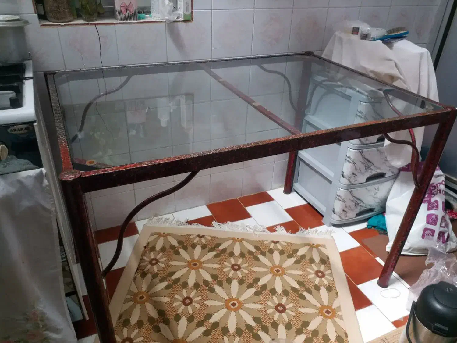 میز نهارخوری بزرگ مدل فرفورژه|میز و صندلی غذاخوری|مشهد, کوی سیدی|دیوار