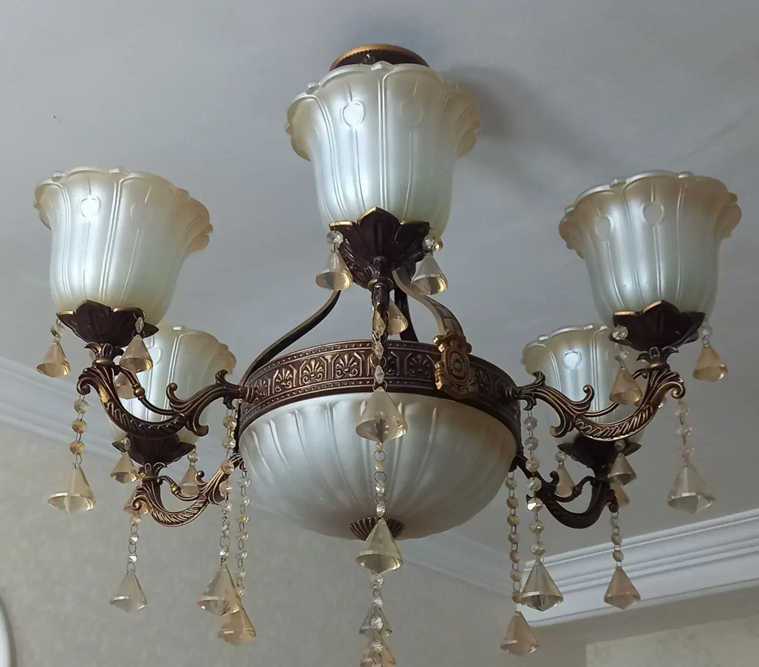 لوستر فلزی|لوستر و چراغ آویز|گرگان, |دیوار