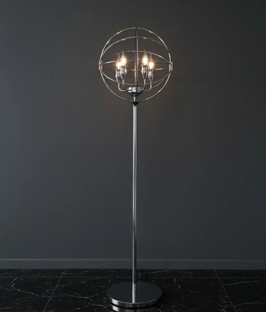 اباژور استیل ۵ شعله کنار سالنی|چراغ خواب و آباژور|مشهد, کارمندان دوم|دیوار