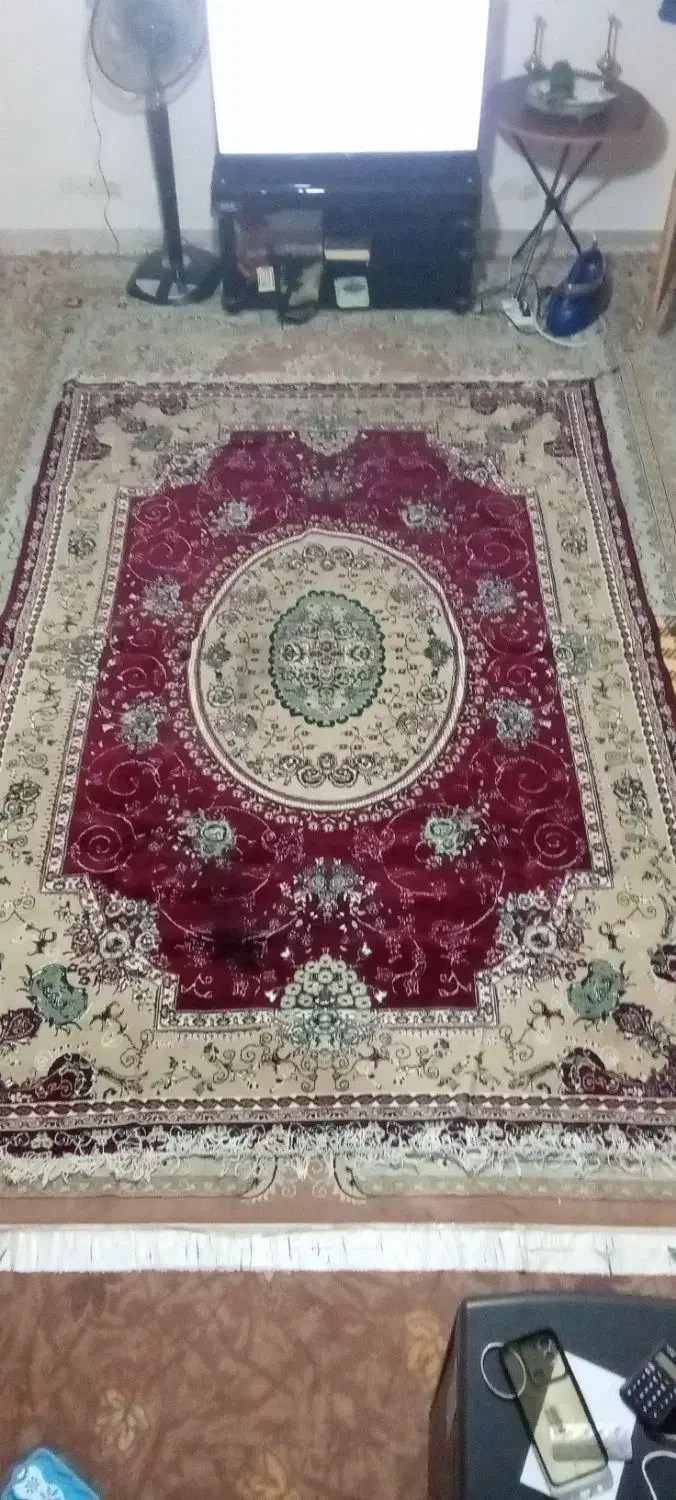 دوتخته گلیم فرش باموی بز و یک تخته فرش شش متری|فرش|زابل, |دیوار