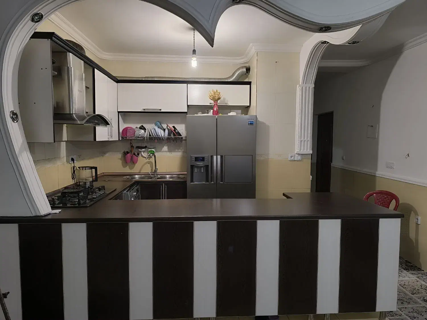 کابینت دست دوم(بندرخمیر)|آب‌چکان و نظم‌دهنده ظروف|خمیر, |دیوار