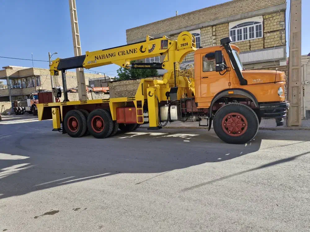 بنز زیرمایلر دهچرخ جرثقیل|خودرو سنگین|مرودشت, دولت آباد|دیوار