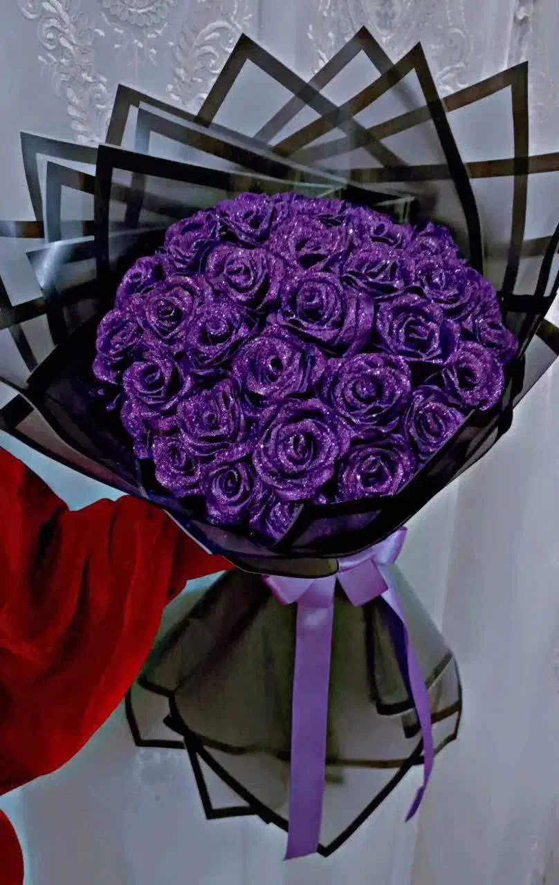 گل رز روبانی از هرجا ارزون تر|گل مصنوعی|رشت, منظریه|دیوار