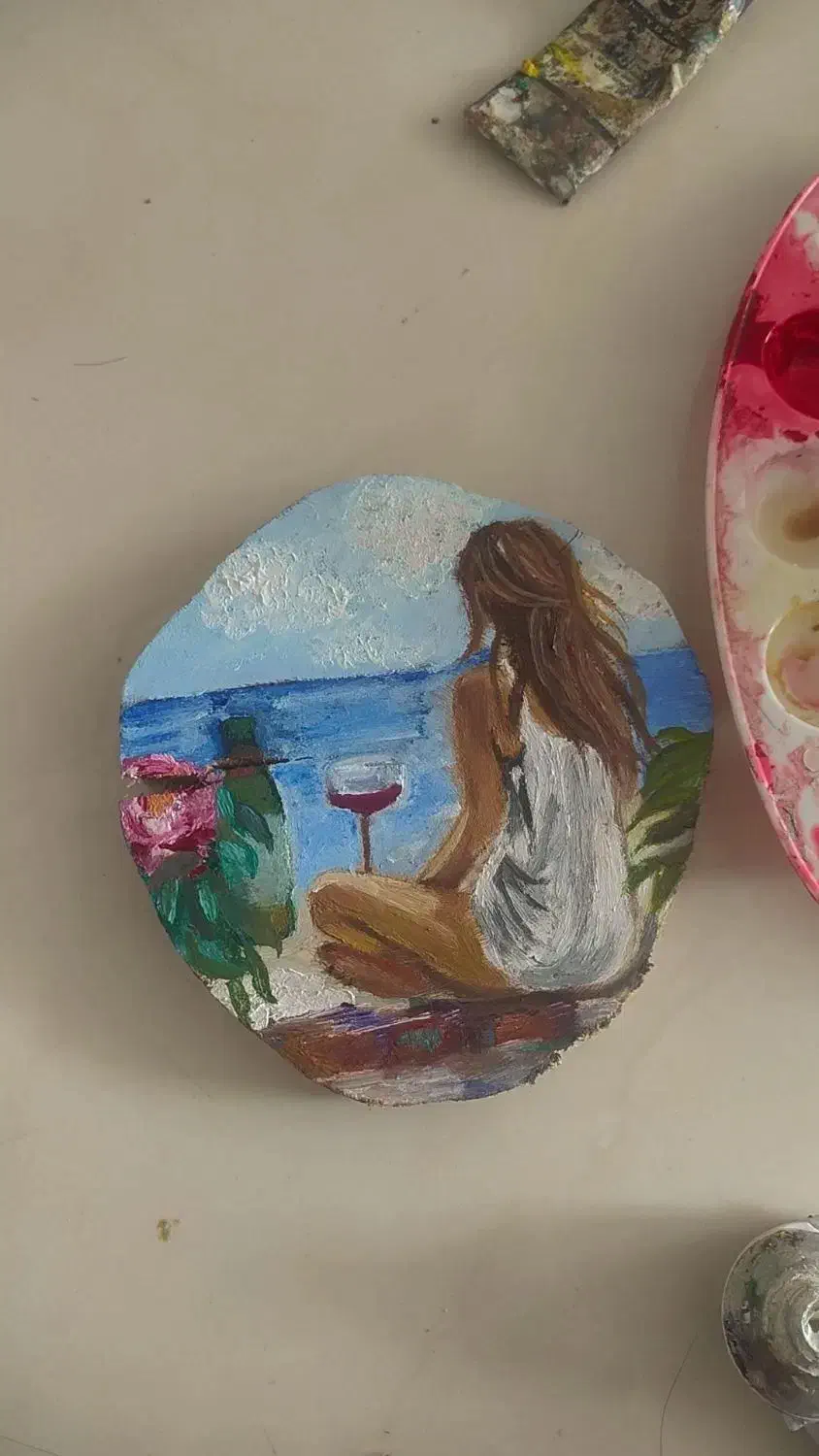 نقاشی روی چوب|تابلو، نقاشی، عکس|گلبهار, شهر جدید گلبهار|دیوار