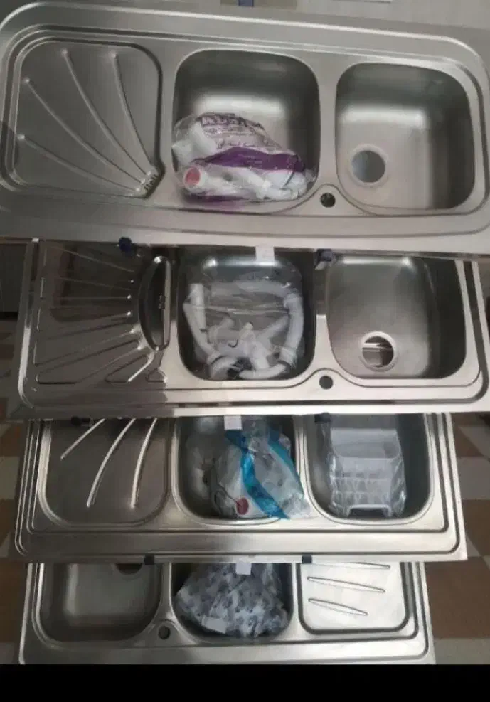 سینک دوقلواستیل براق|مصالح و تجهیزات ساختمان|بروجرد, |دیوار