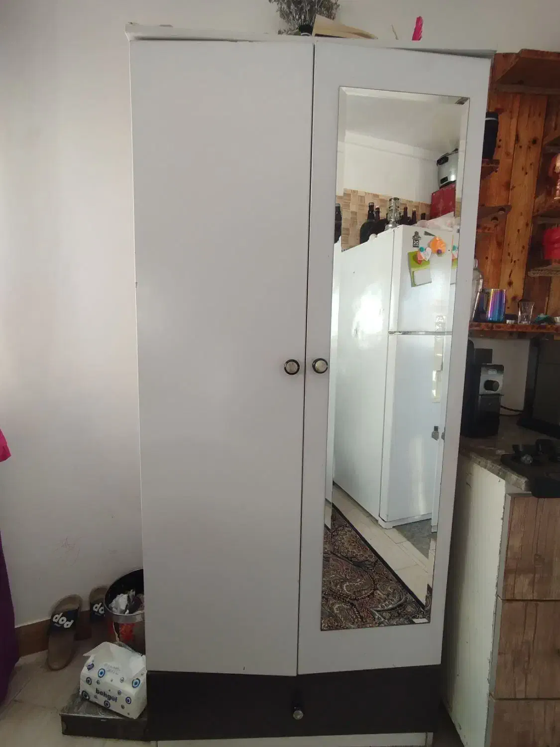 کمد ایستاده آیینه|جاکفشی، کمد، دراور|بابل, |دیوار