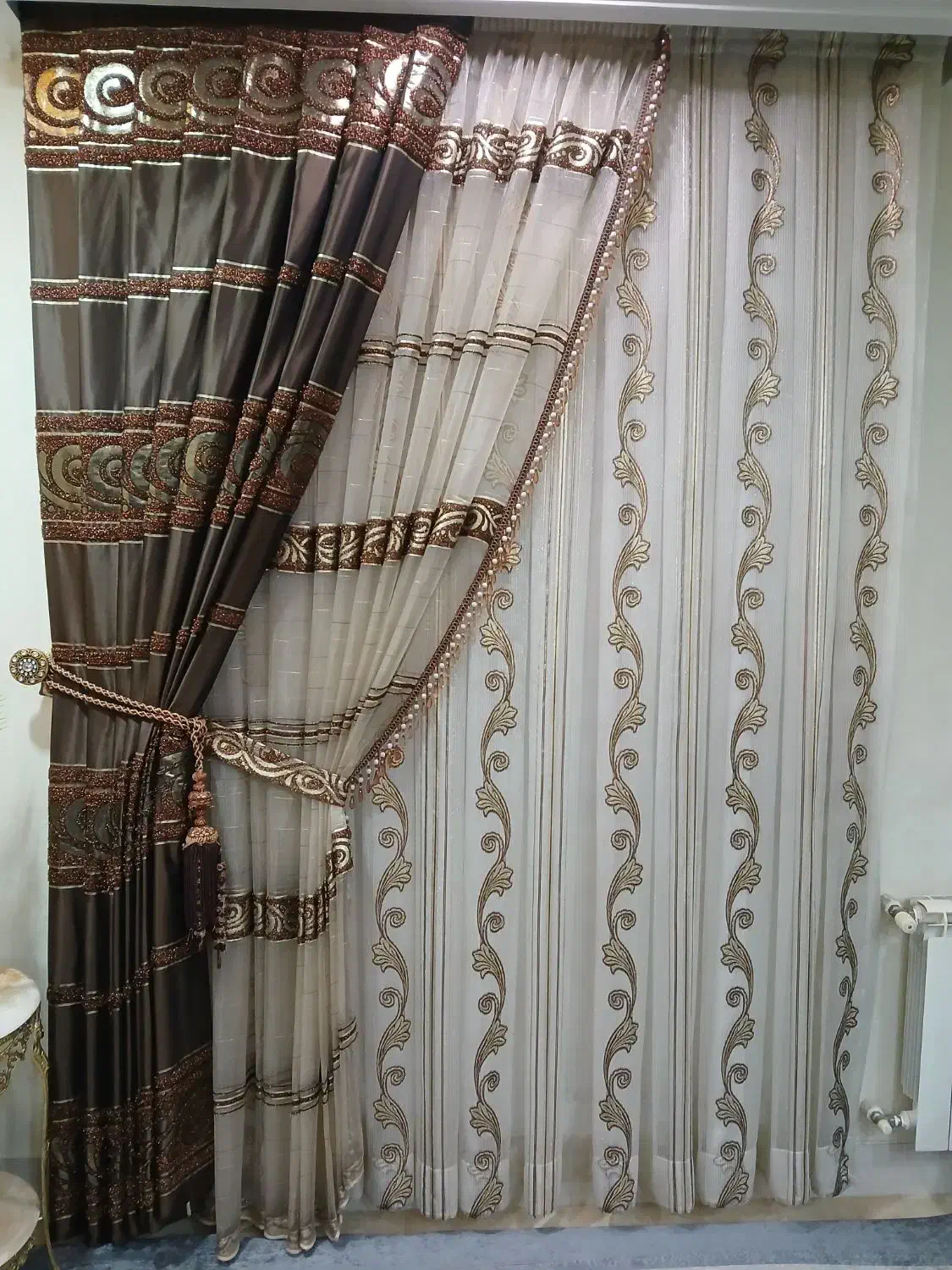 پرده پذیرایی|پرده، رانر، رومیزی|معصومیه, |دیوار