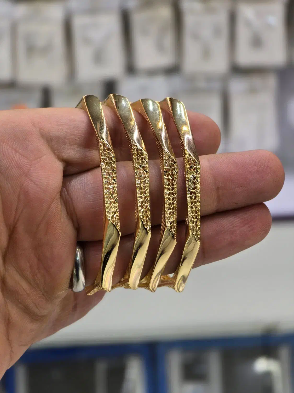 النگو فیوژن طلا روس،رنگ ثابت و ضدحساسیت|جواهرات|مشهد, طبرسی شمالی|دیوار